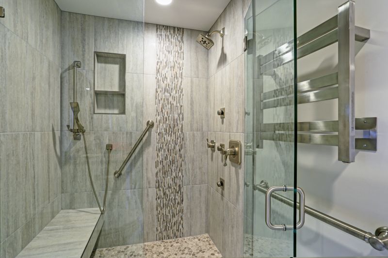 Open Shower with Natural Light
